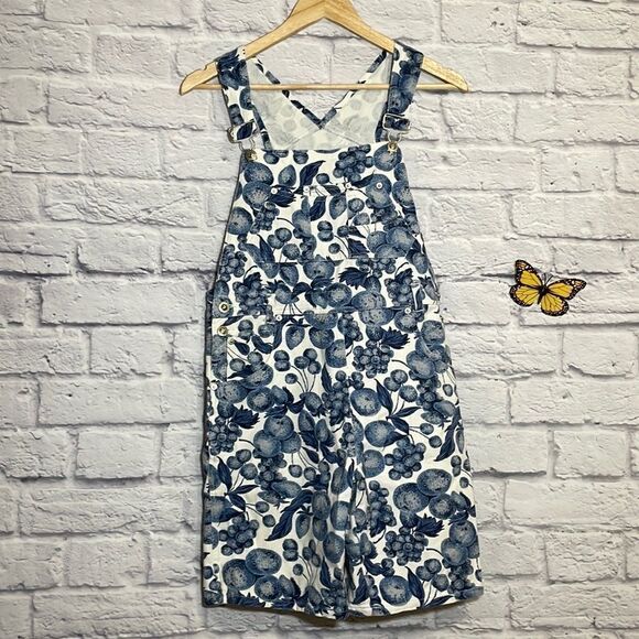 METRO Express Fruit Print Short Overalls Size 14 - Picture 2 of 10